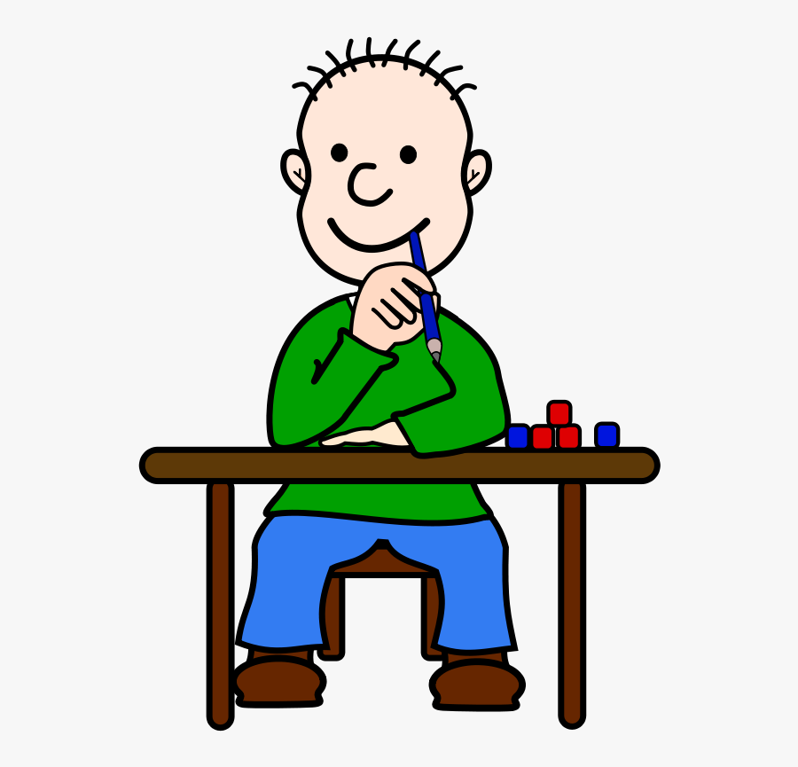 Respect Clipart Elementary School Child - Student Thinking Clipart Png, Transparent Clipart