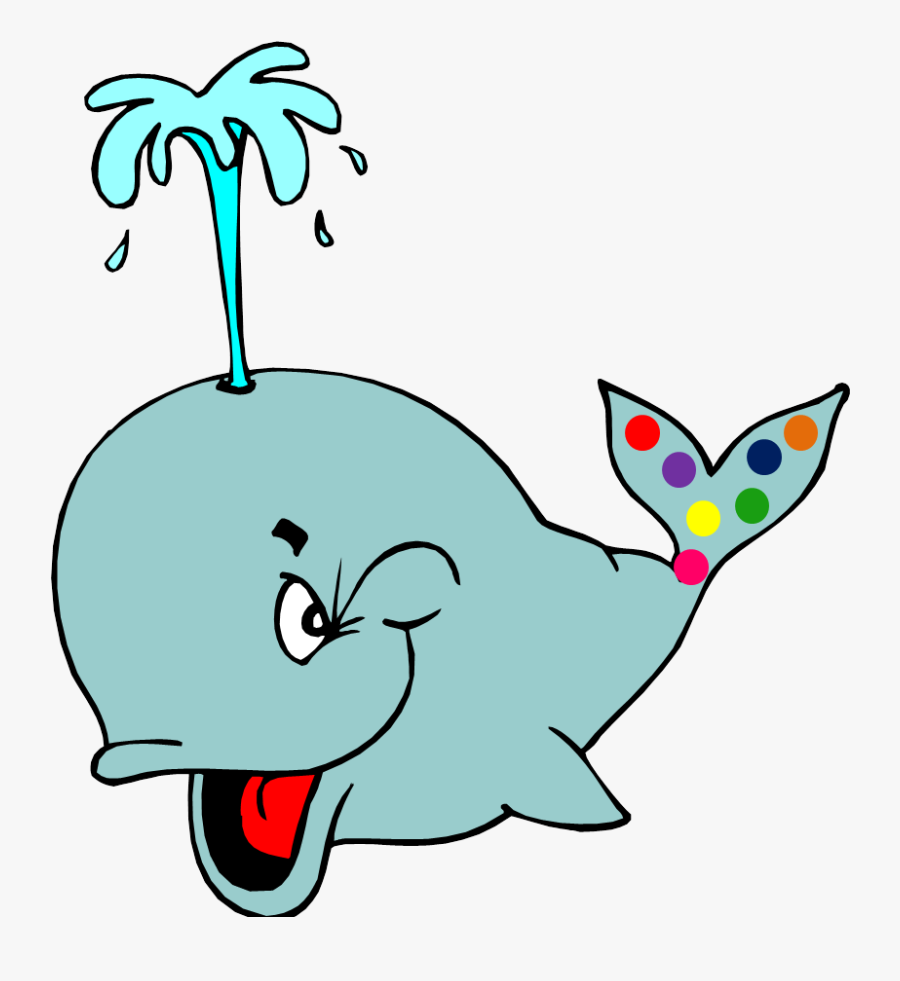Whale With A Polka Dotted Tail Clipart , Png Download - Whale With Polka Dot Tail Clipart, Transparent Clipart
