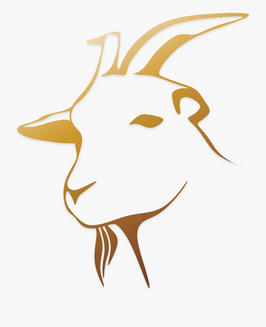 Transparent Goat Face Clipart - Goat Head Silhouette Png, Transparent Clipart