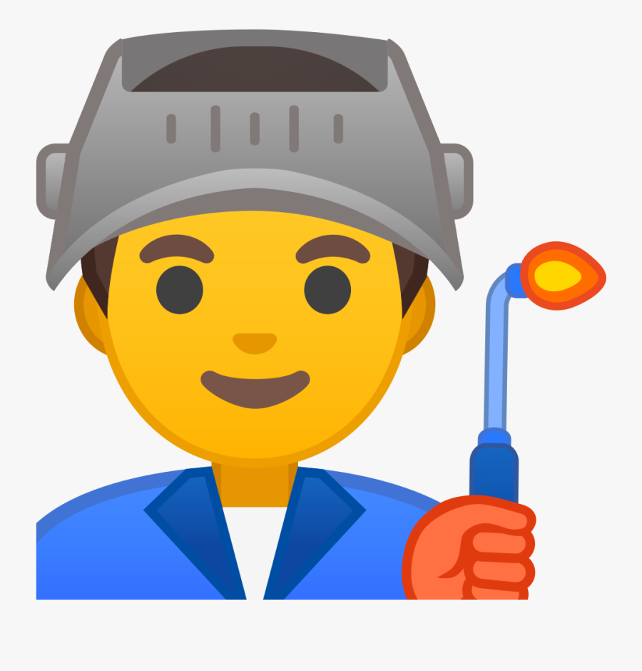 Useful For Developer Cartoon Factory Worker Clipart - Factory Worker Emoji, Transparent Clipart