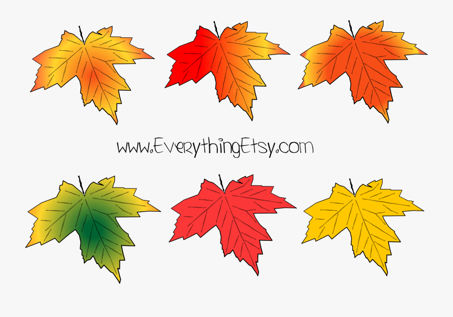Leaves A Little Early - Free Printable Colored Leaf, Transparent Clipart