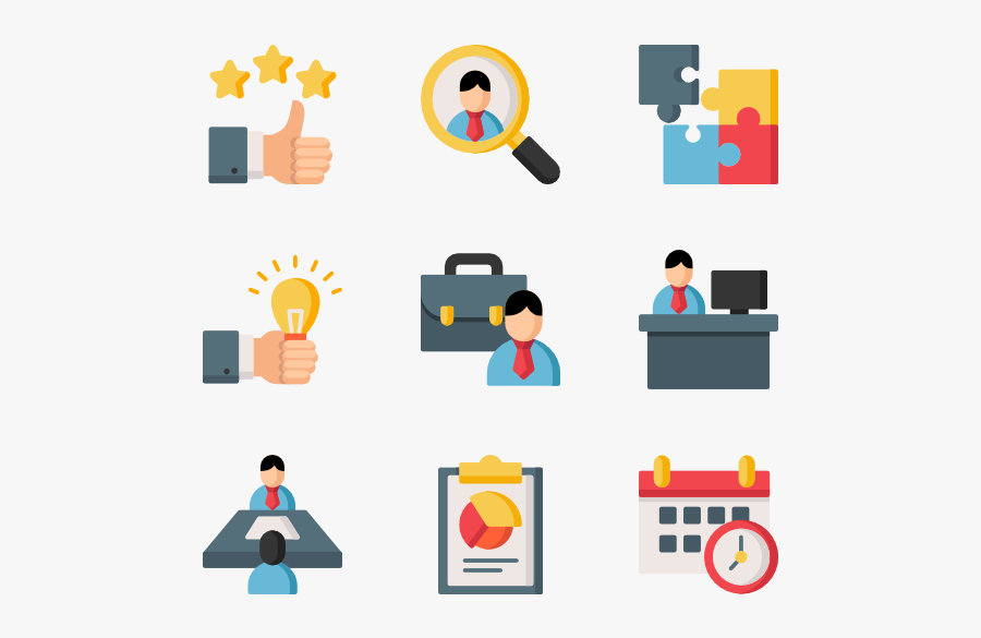 Employer And Employee Icon, Transparent Clipart