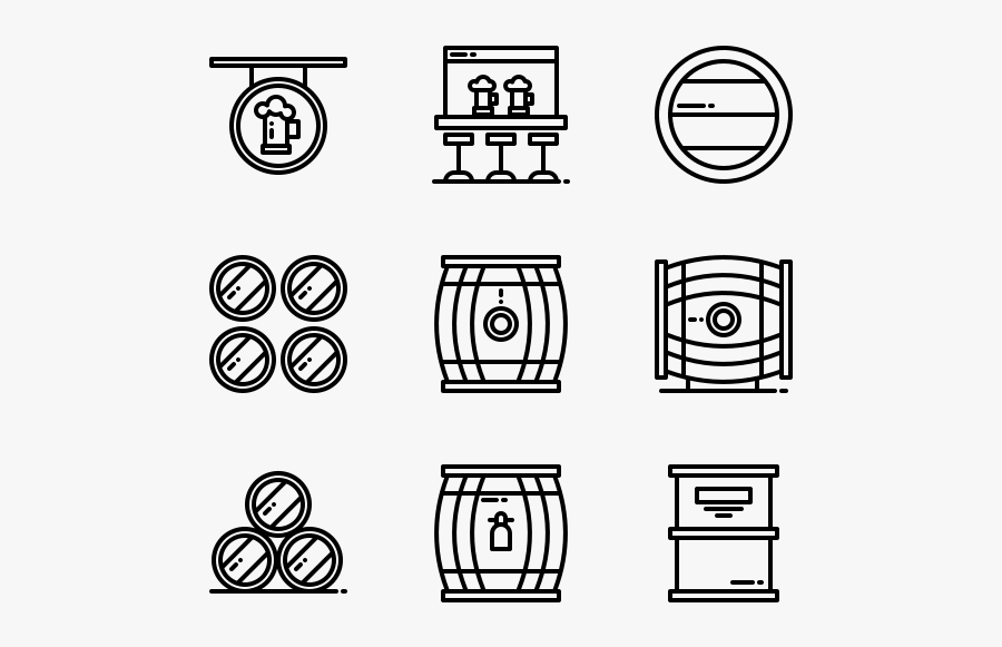 Brewing Beer - Big Data Icon Free, Transparent Clipart