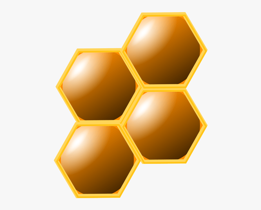 Caramel Color,pollinator,yellow - Honeycomb Honey Clipart, Transparent Clipart