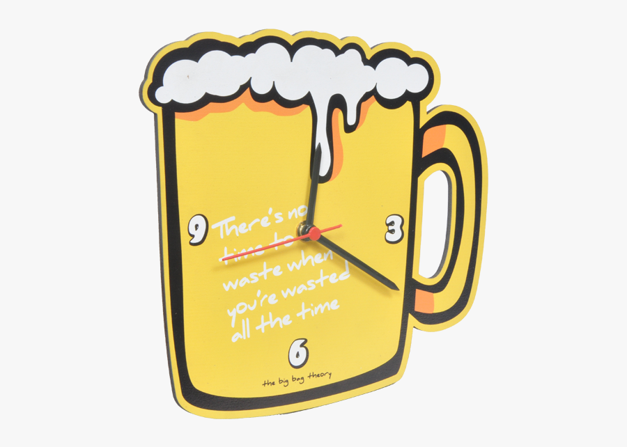 Beer Mug Clock, Transparent Clipart
