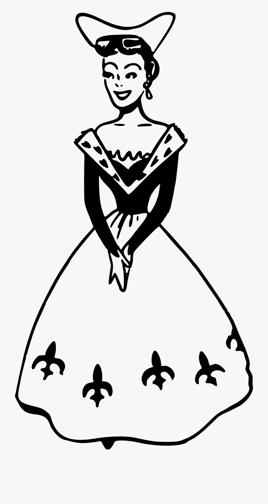 Fair Clipart Drawing - Clip Art Black And White Medieval People, Transparent Clipart