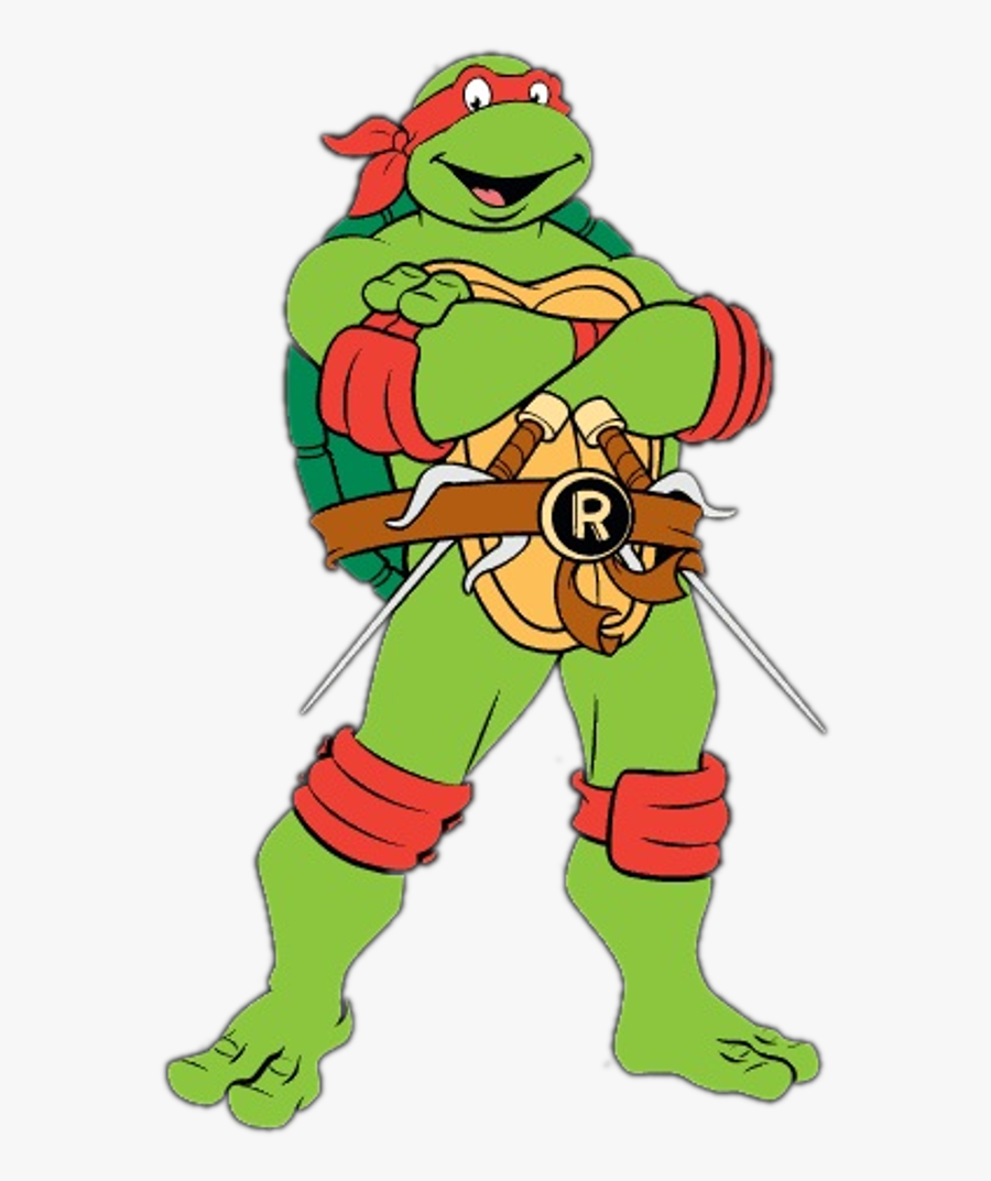 Clipart Sword Ninja Turtle - Cartoon Teenage Mutant Ninja Turtles Raphael, Transparent Clipart