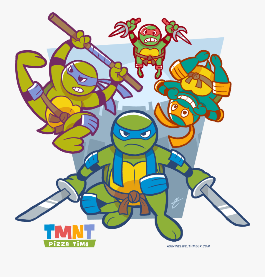 Pizza Party Ninja Turtles - Tmnt Pizza, Transparent Clipart