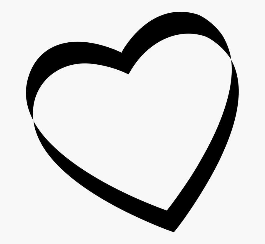Drawing Of A Heart For Valentine's, Transparent Clipart