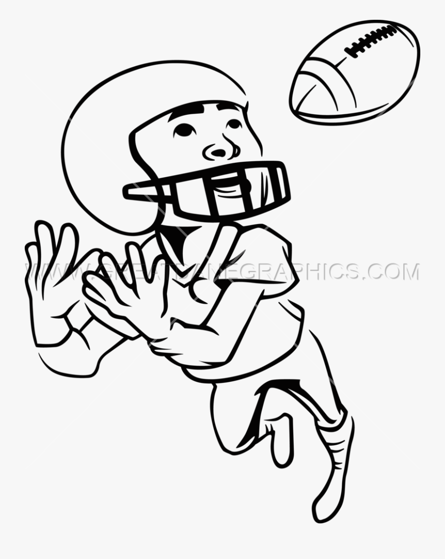 Football Kid Catch, Transparent Clipart