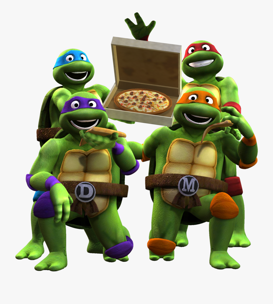 12 17 42 236 3d Tmnt 80s Render Nick Version By Theblueblur1993 - Teenage Mutant Ninja Turtles Render, Transparent Clipart