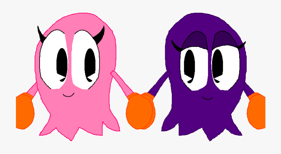 Pinky And Sue, Best Friends Forever By Cheezn64x - Pac Man Pinky And Sue, Transparent Clipart
