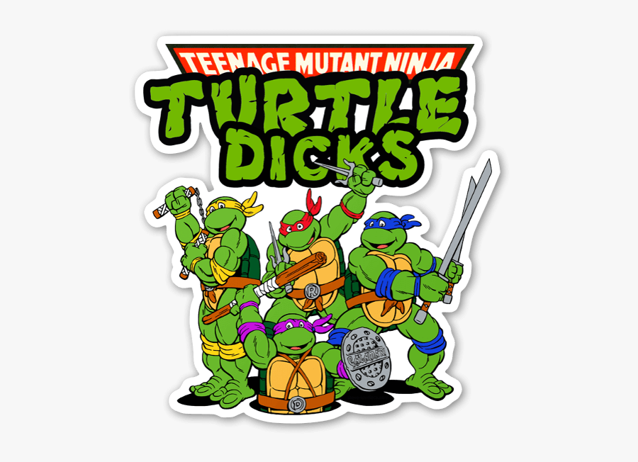 Turtle Dicks Sticker - Teenage Mutant Ninja Turtles, Transparent Clipart