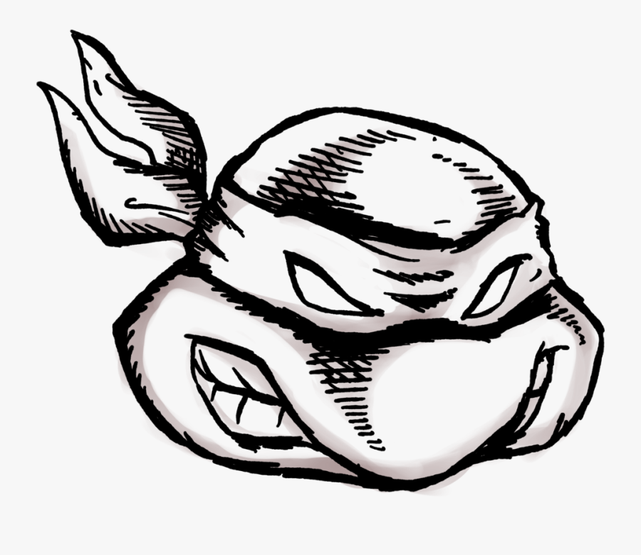 Just Like The Outline For My Ninja Turtle Drawing , - Outline Ninja Turtles Clipart, Transparent Clipart