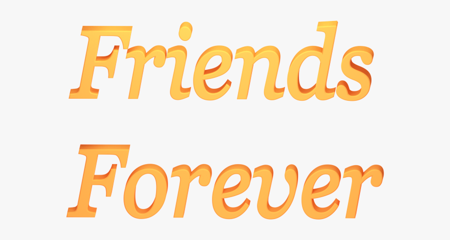 Clip Art Of - Friends Forever Transparent Background, Transparent Clipart