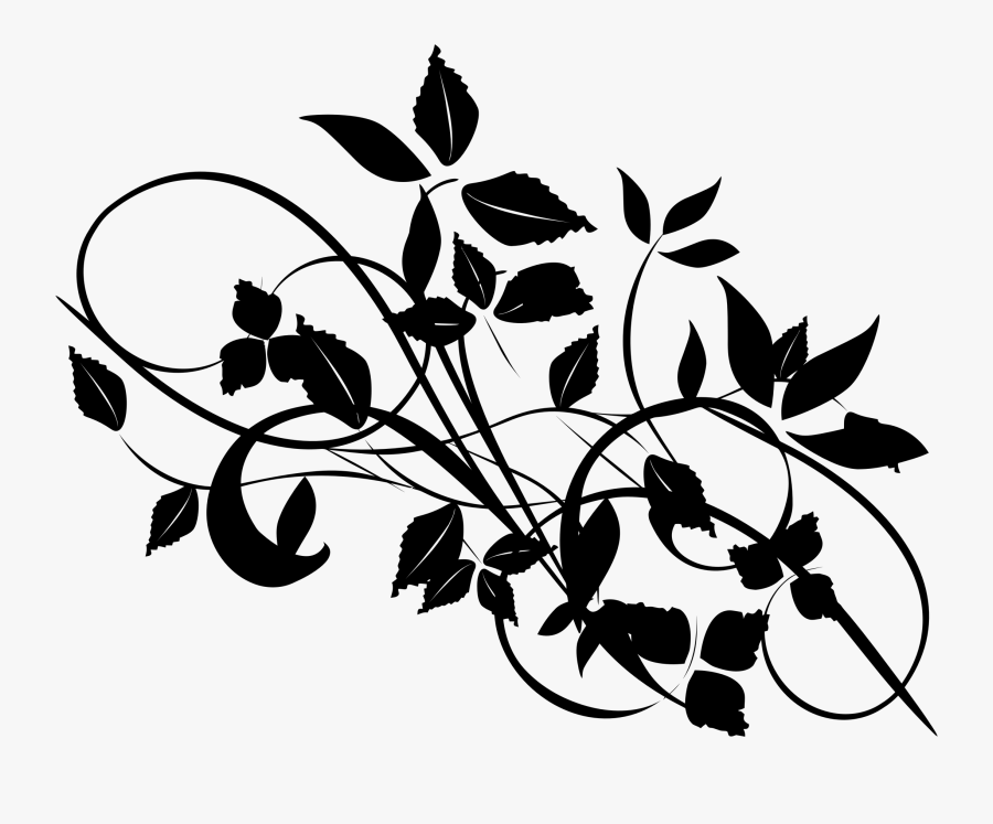 Plant,flower,leaf - Leaves And Branches Silhouette, Transparent Clipart