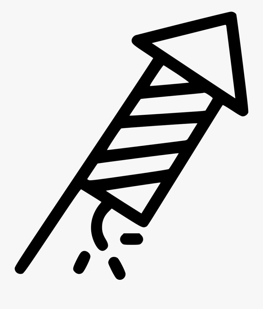 Rocket Diwali Crackers Kids - Diwali Crackers Black And White Png, Transparent Clipart