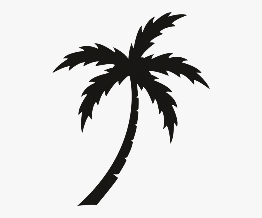 Palm Tree Clipart Black And White For Kids - Pink Palm Tree Clip Art, Transparent Clipart