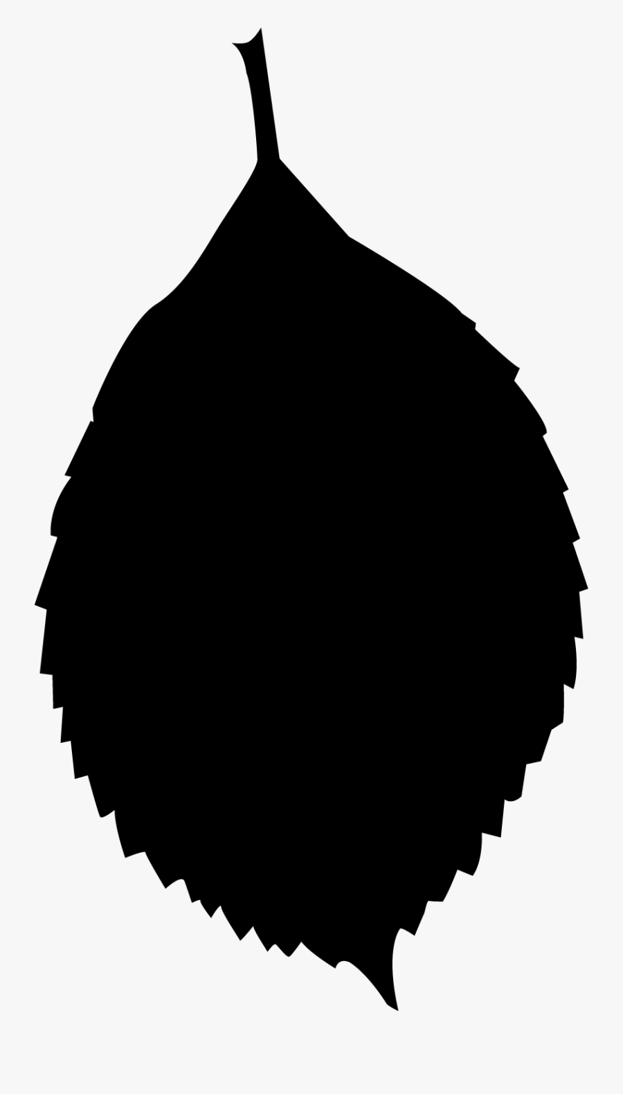 Leaf Silhouette - Silhouette, Transparent Clipart