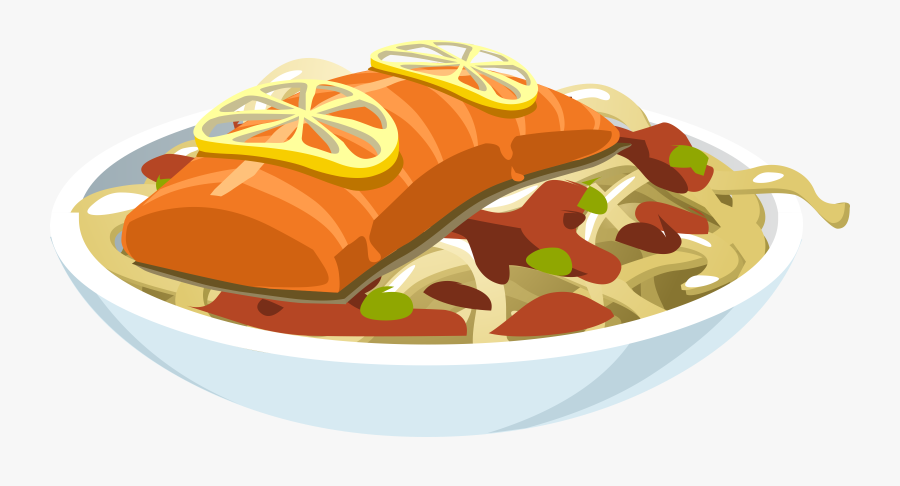 Transparent Chinese Food Png - Salmon Clip Art, Transparent Clipart