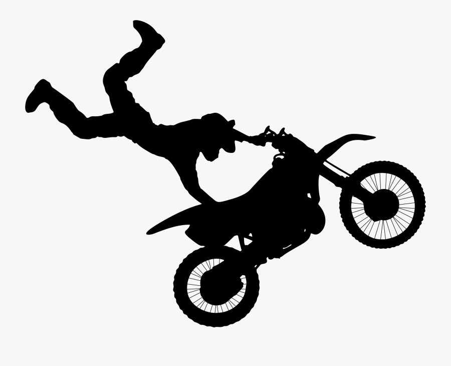 Freestyle Motocross Motorcycle Stunt Riding Portable - Motocross Clipart, Transparent Clipart
