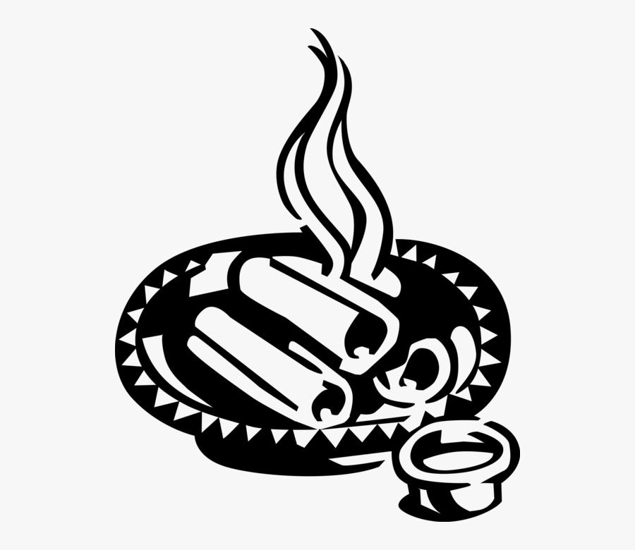 Vector Illustration Of Take Out Chinese Food Egg Rolls - Egg Rolls Clip Art, Transparent Clipart