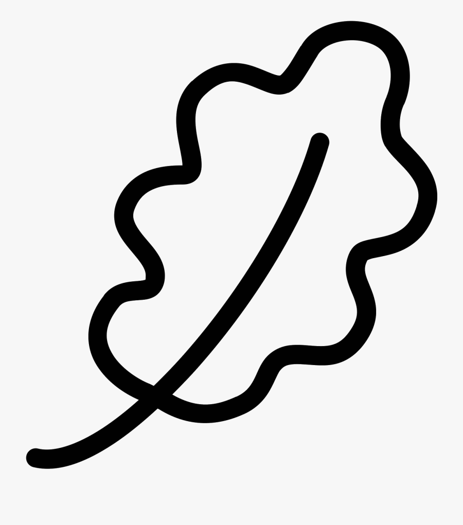 Transparent Oak Leaves Clipart - Oak Leaf Clip Art Black And White, Transparent Clipart
