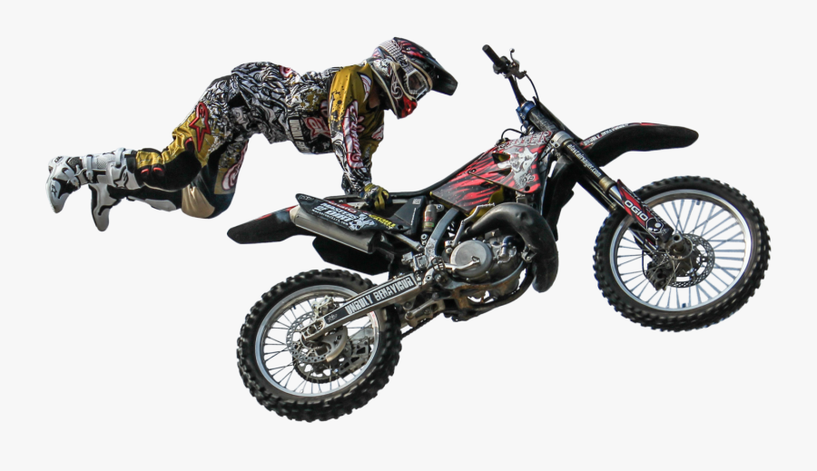 Freetoedit Dirtbike Motocross Sticker - Dirt Bike Jumping Png, Transparent Clipart