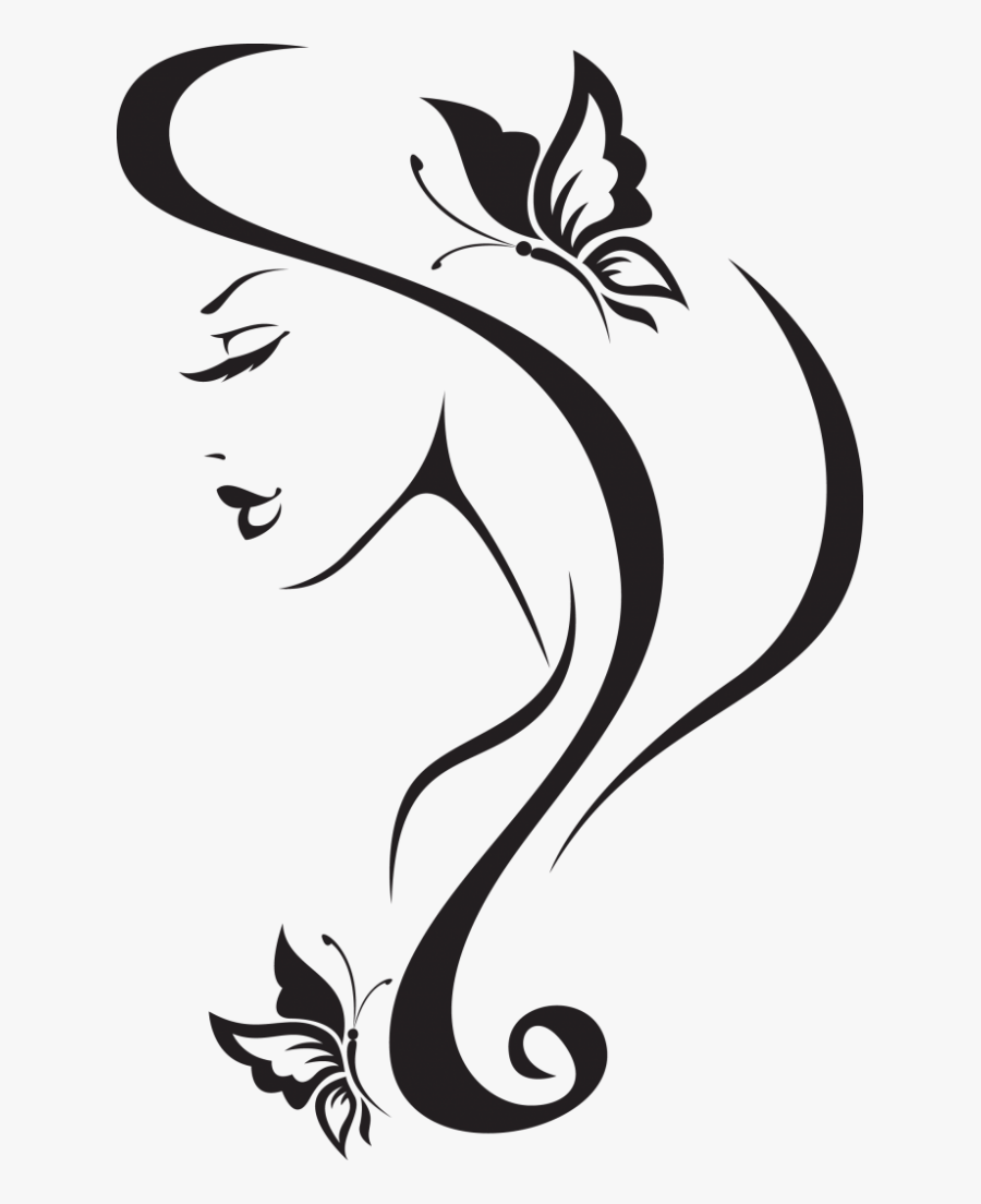 Beauty Clipart Parlour - Abstract Woman Drawing, Transparent Clipart