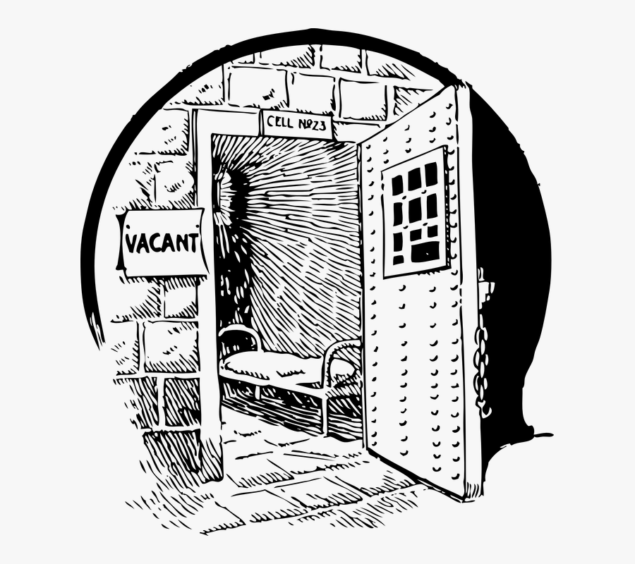 Prison, Cell, Vacant, Crime, Punishment, Jail, Cage - Open Jail Cell Clipart, Transparent Clipart