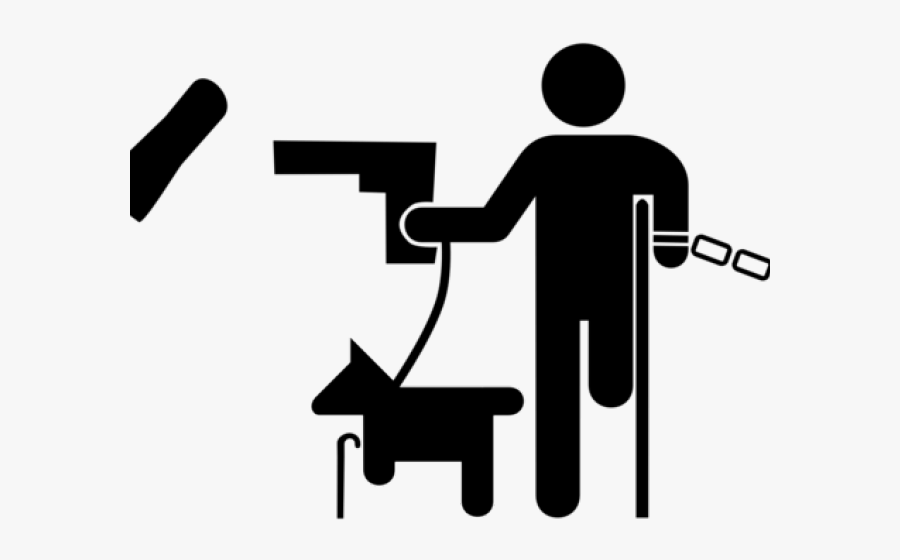 Mystery Clipart Crime - Person On Crutches Icon, Transparent Clipart