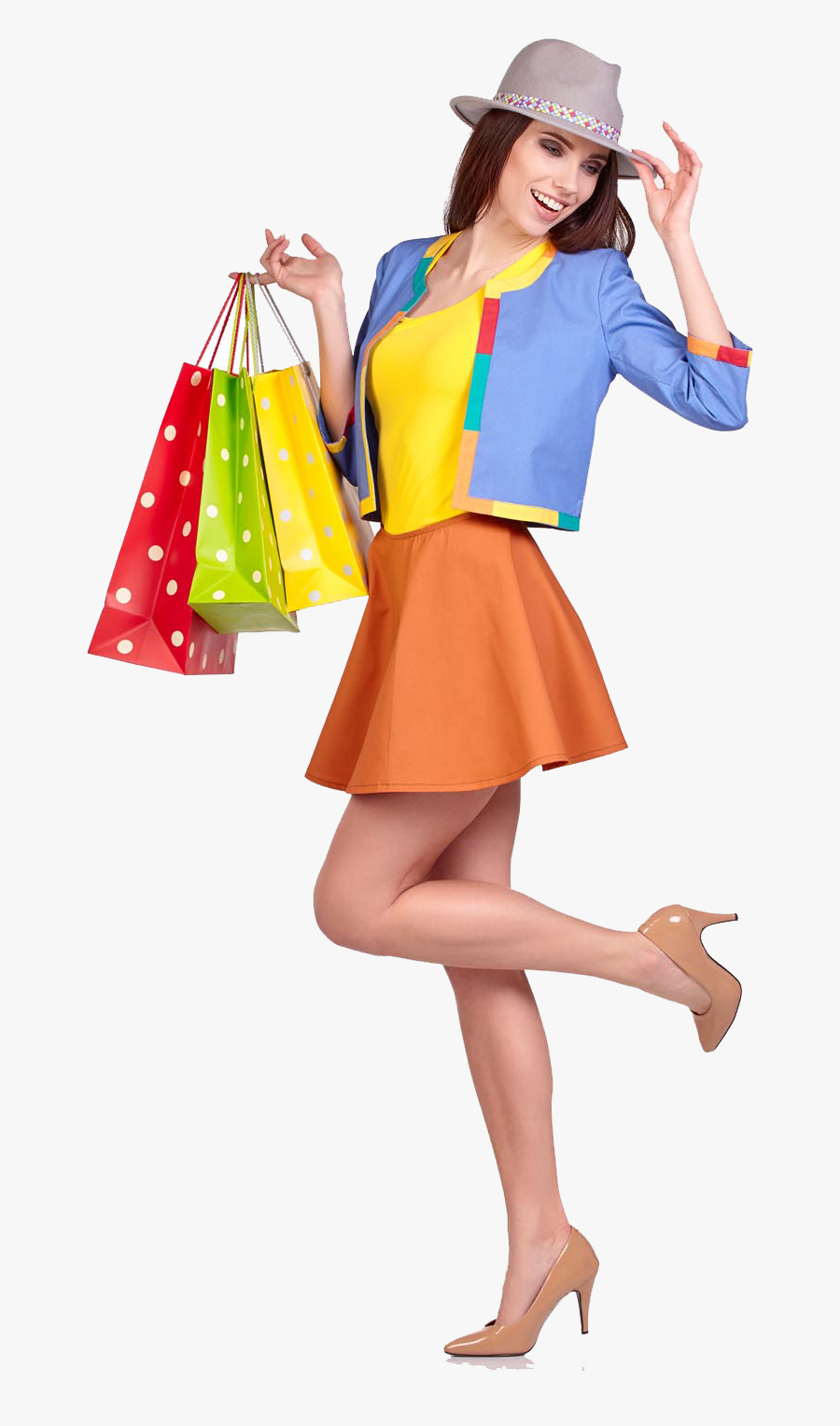 Shopping Woman Fashion Beauty Free Download Image Clipart - Girls Fashion Png, Transparent Clipart