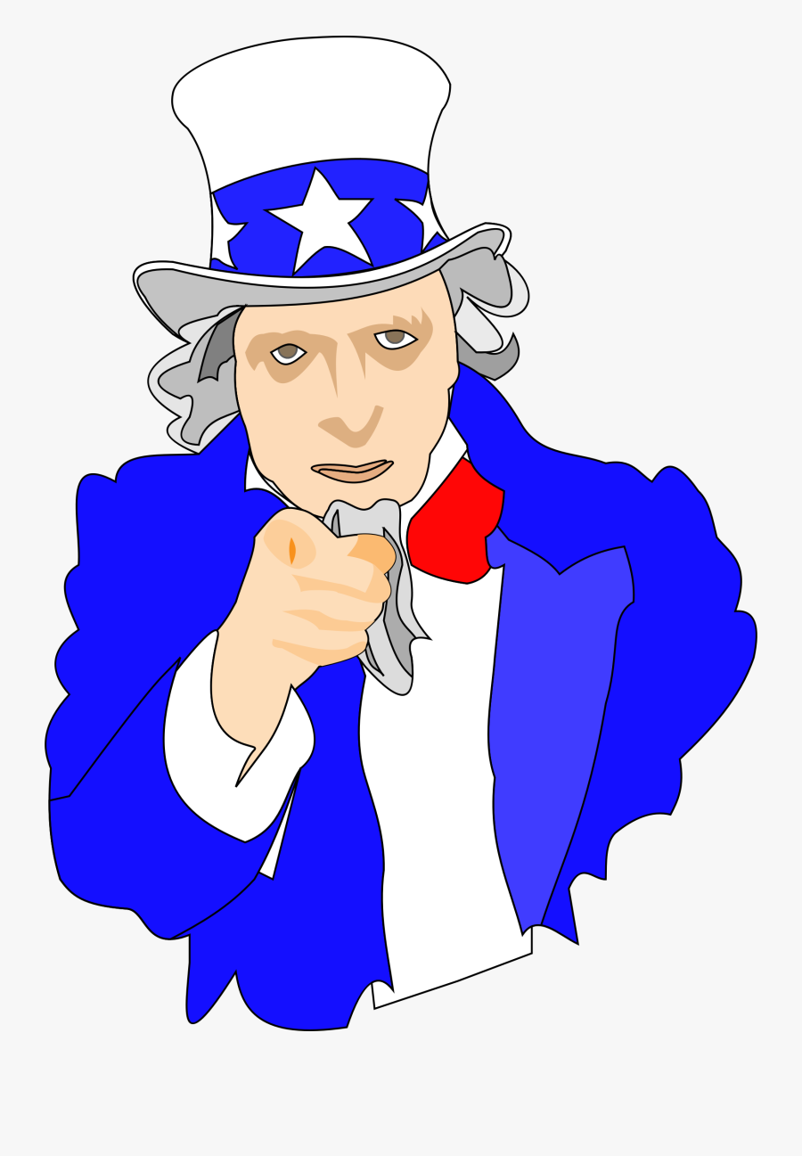 Uncle Sam Pointing Clipart, Vector Clip Art Online, - Plantillas Del Tio Sam, Transparent Clipart