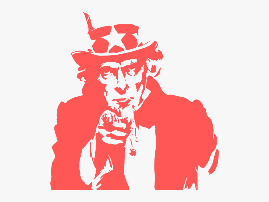 Uncle Sam Pointing, Transparent Clipart