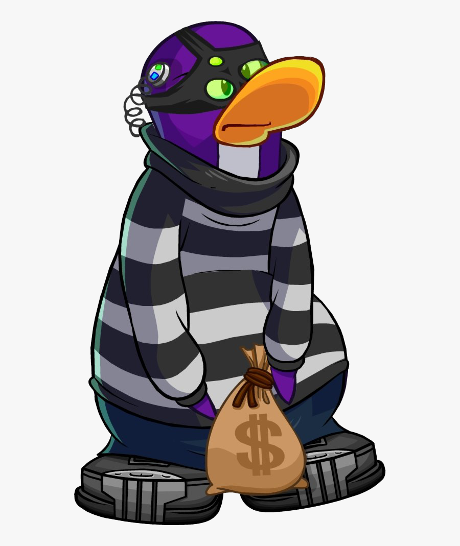 Robber Clipart Criminal - Club Penguin Robber, Transparent Clipart