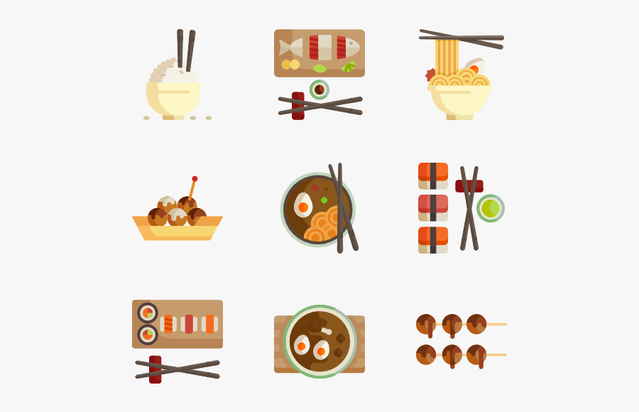 Clip Art Royalty Free Stock Menu Vector Chinese Food - Japanese Food Icon Png, Transparent Clipart