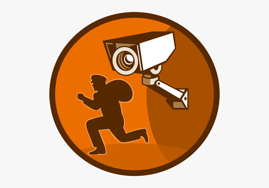 Security Cam - Cctv Thief, Transparent Clipart
