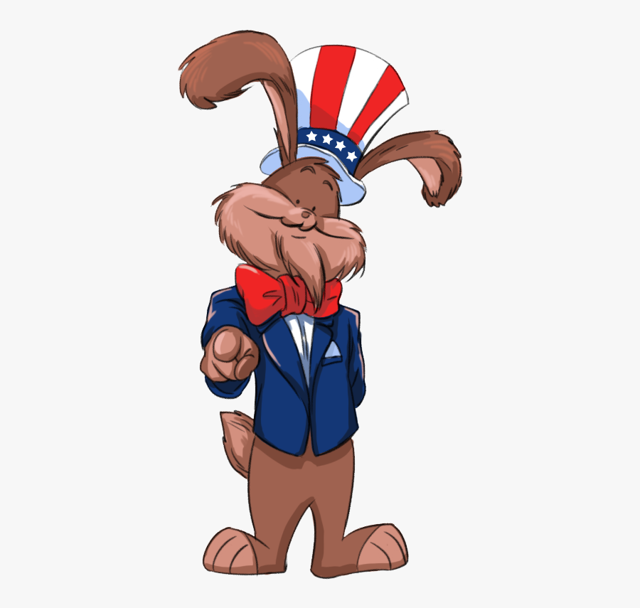 Bugs Bunny As Uncle Sam, Transparent Clipart