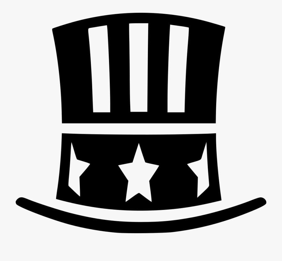 Uncle Sam Hat - Uncle Sam Top Hat Clipart, Transparent Clipart