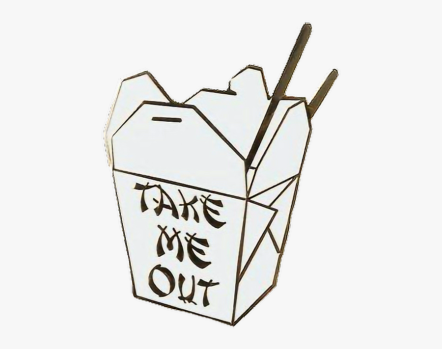 #takeout #chinese #food #date #love #ftestickers - Line Art, Transparent Clipart