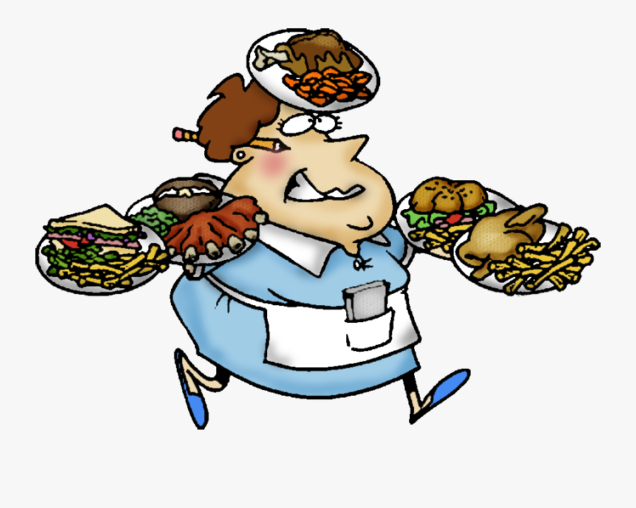 Free Cartoon Waitress Download - Waitress Clip Art, Transparent Clipart