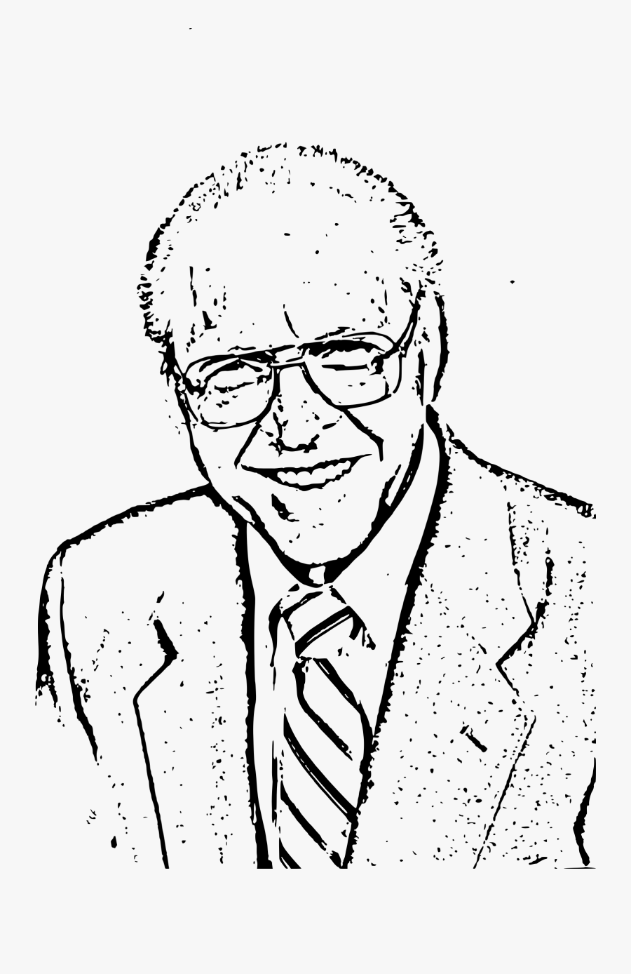 Clipart - Uncle Junior - Uncle Black And White Clipart, Transparent Clipart