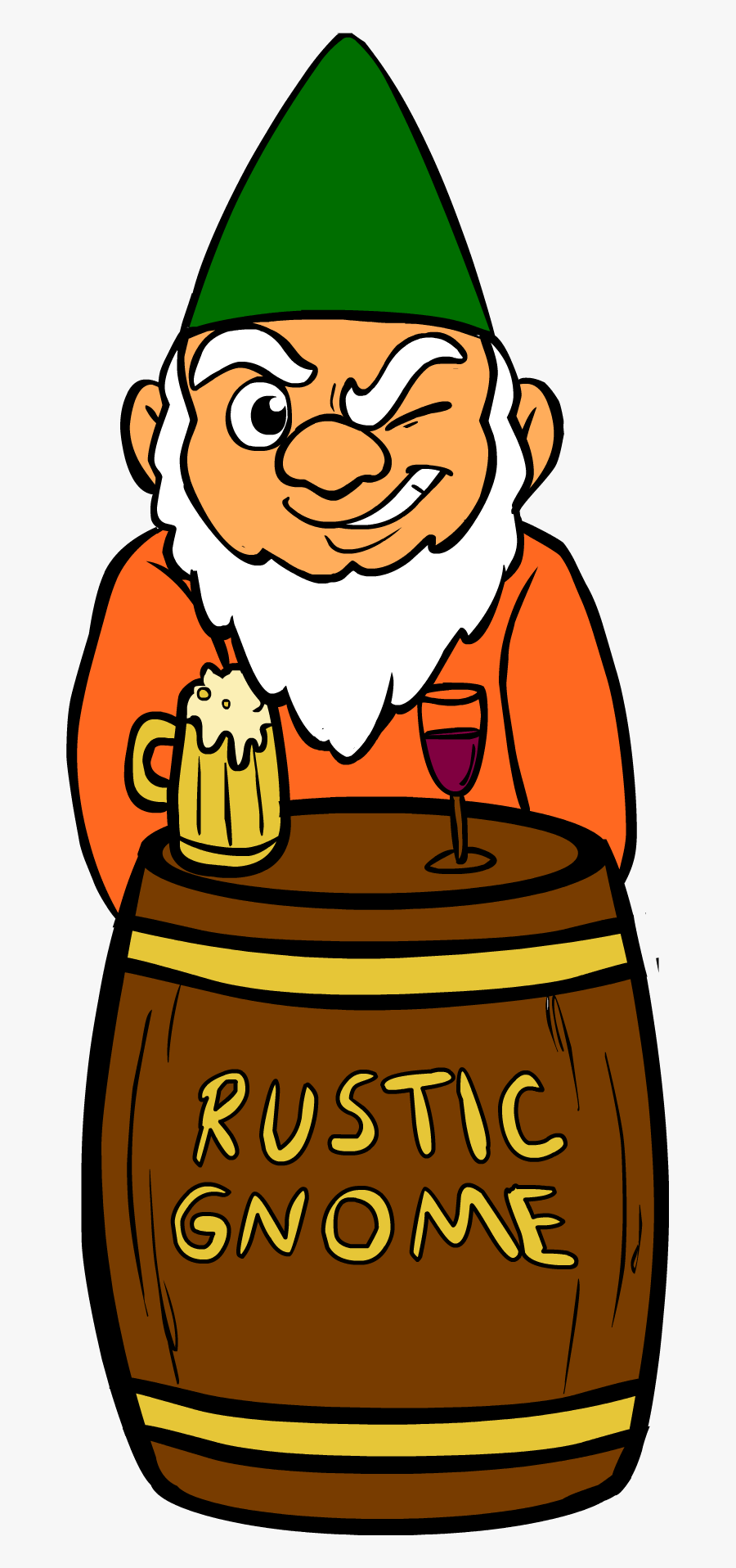 Rustic Gnome, Transparent Clipart