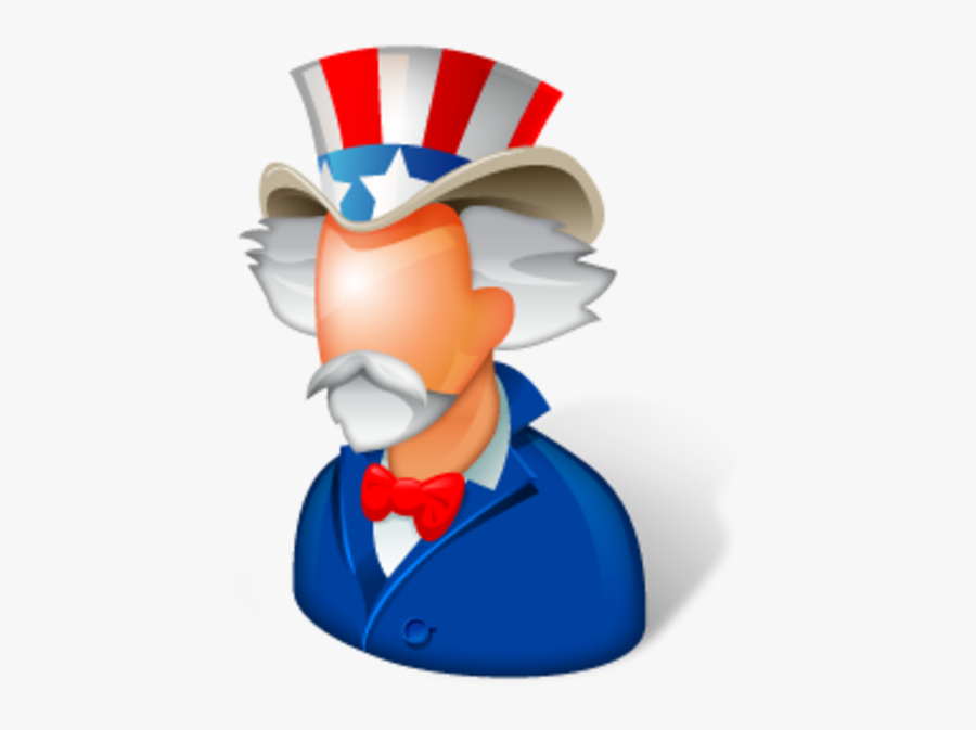 Uncle Sam Icon, Transparent Clipart