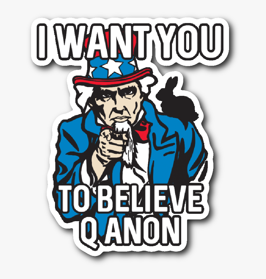 Qanon Sticker Uncle Sam, American Flag, Patriotic, - Decal, Transparent Clipart