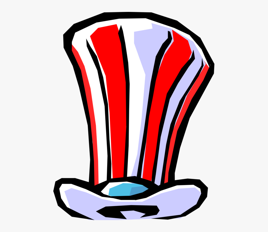 Vector Illustration Of Washington, D - Uncle Sam Hat, Transparent Clipart