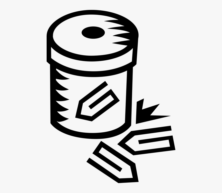 Vector Illustration Of Paper Clip Or Paperclip Office, Transparent Clipart