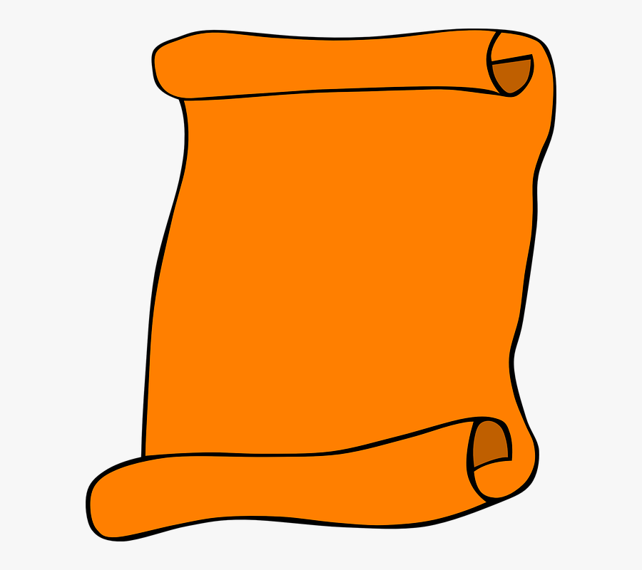 Paper Clip Art Orange, Transparent Clipart