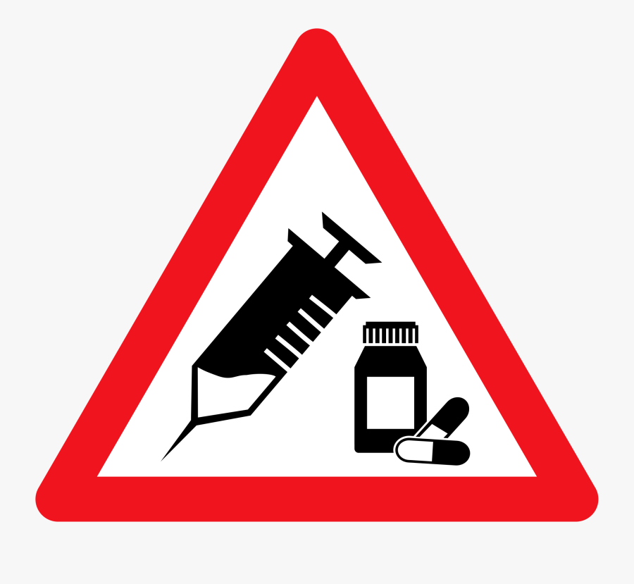 Slippery Road Sign Uk Png, Transparent Clipart