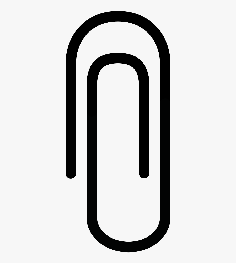Paperclip Clipart Black And White, Transparent Clipart